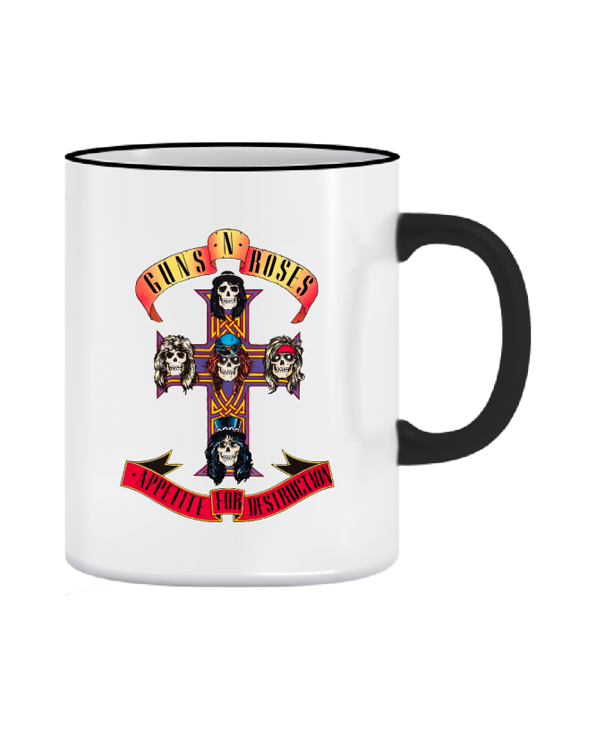 Puodelis Guns and roses cross Puodelis Guns and roses cross